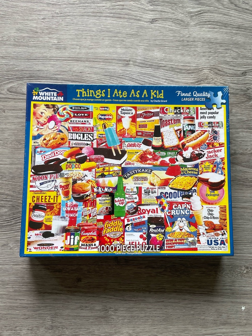 'Things I Ate As A Kid' 1000-Piece Puzzle - White Mountain